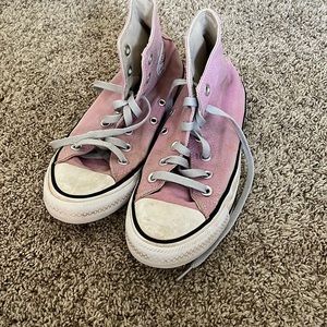 Pinkish purple converse